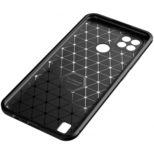 Realme C25 Kılıf Silikon Parmak İzi Bırakmayan Karbon Soft Negro Kapak - Lacivert