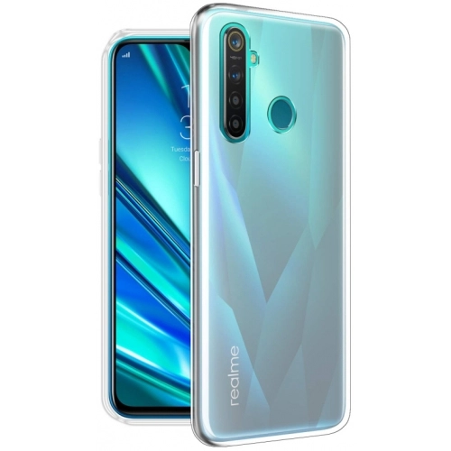 Realme C3 Kılıf Kamera Korumalı Esnek Silikon Kapak - Şeffaf