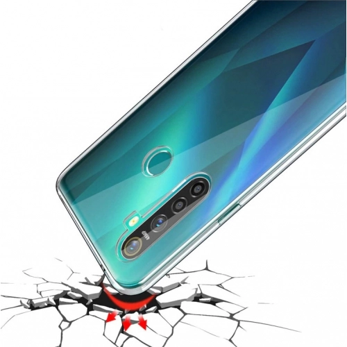 Realme C3i Kılıf Kamera Korumalı Esnek Silikon Kapak - Şeffaf