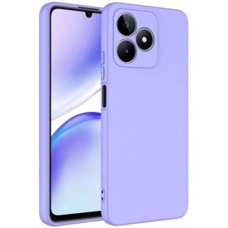 Realme C53 Kılıf İçi Kadife Mat Mara Lansman Silikon Kapak  - Lila