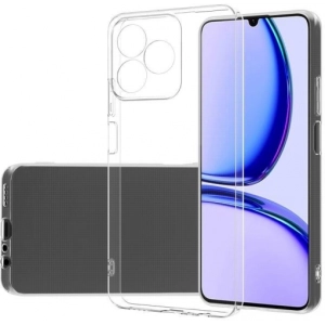 Realme C53 Kılıf Kamera Korumalı Esnek Silikon Kapak - Şeffaf