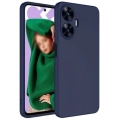 Realme C55 Kılıf İçi Kadife Mat Yüzey Mara Lansman Kapak  - Lacivert