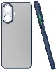 Realme C55 Kılıf Kamera Korumalı Arkası Şeffaf Mat Silikon Kapak - Lacivert