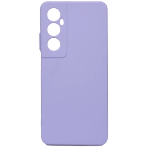 Realme C65 4G Kılıf Silikon Mat Esnek Kamera Korumalı Biye Kapak - Lila