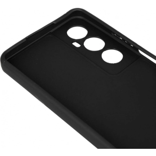 Realme C65 4G Kılıf Silikon Mat Esnek Kamera Korumalı Biye Kapak - Siyah