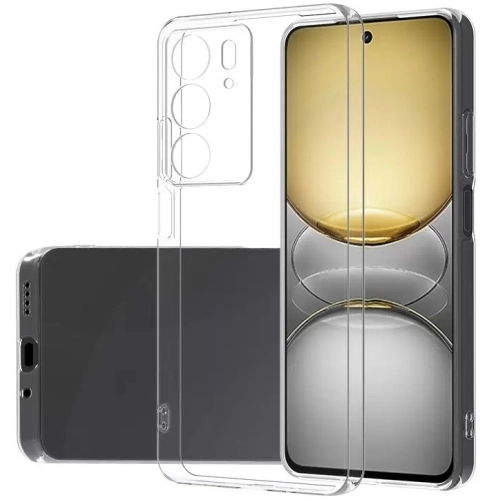 Realme C75 Kılıf Kamera Korumalı Esnek Silikon Kapak - Şeffaf