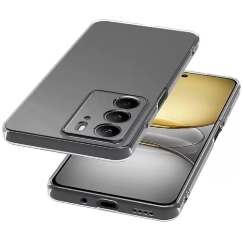 Realme C75 Kılıf Kamera Korumalı Esnek Silikon Kapak - Şeffaf