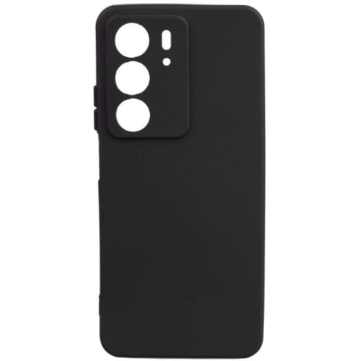 Realme C75 Kılıf Silikon Mat Esnek Kamera Korumalı Biye Kapak - Siyah