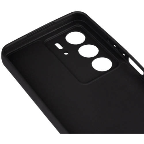 Realme C75 Kılıf Silikon Mat Esnek Kamera Korumalı Biye Kapak - Siyah