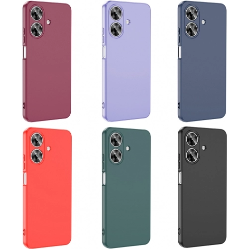 Realme Note 60 Kılıf İçi Kadife Mat Yüzey Mara Lansman Kapak  - Koyu Mor