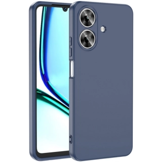 Realme Note 60 Kılıf İçi Kadife Mat Yüzey Mara Lansman Kapak  - Lacivert