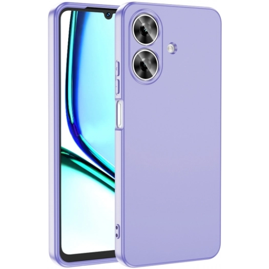 Realme Note 60 Kılıf İçi Kadife Mat Yüzey Mara Lansman Kapak  - Lila
