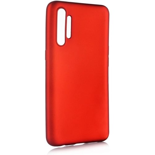 Realme XT Kılıf İnce Soft Mat Renkli Esnek Silikon Kapak - Kırmızı