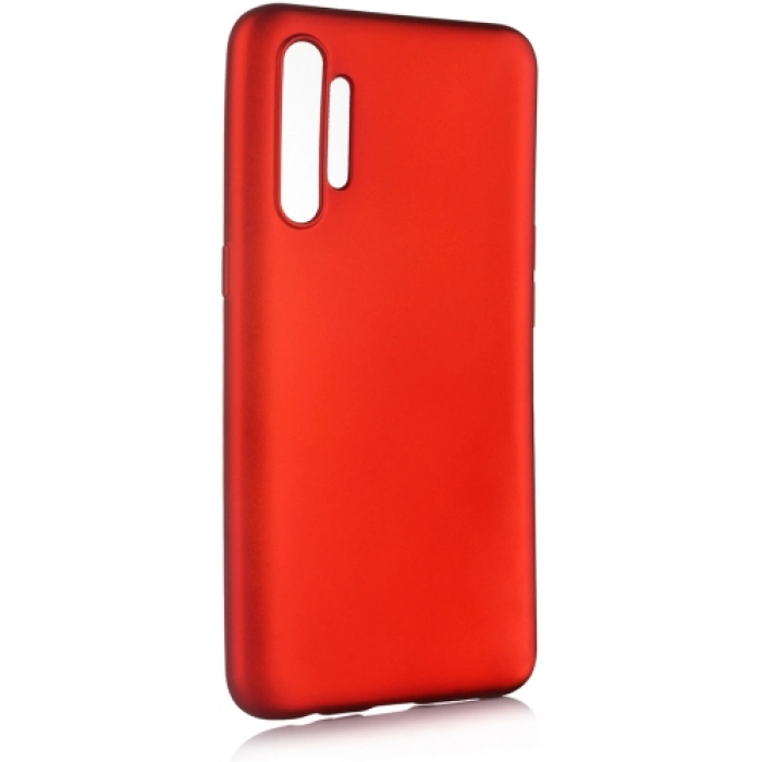 Realme XT Kılıf İnce Soft Mat Renkli Esnek Silikon Kapak - Kırmızı