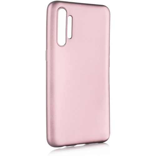 Realme XT Kılıf İnce Soft Mat Renkli Esnek Silikon Kapak - Rose Gold