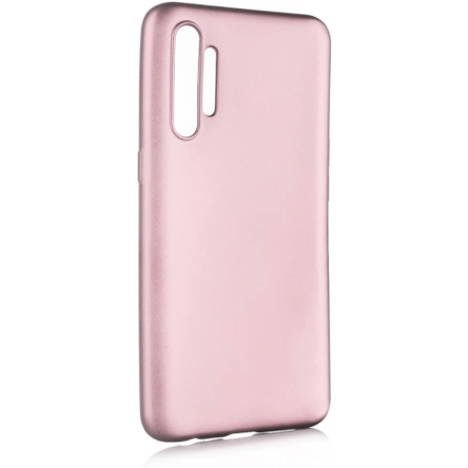 Realme XT Kılıf İnce Soft Mat Renkli Esnek Silikon Kapak - Rose Gold