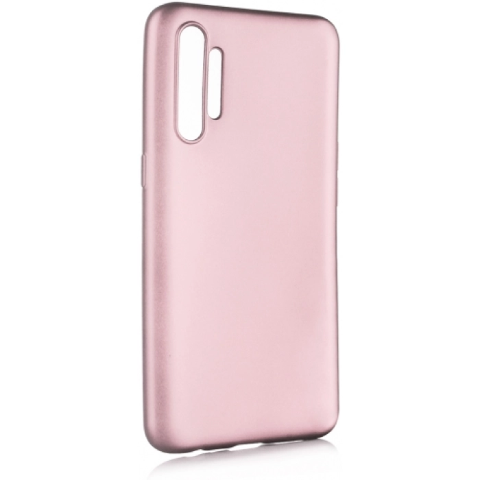 Realme XT Kılıf İnce Soft Mat Renkli Esnek Silikon Kapak - Rose Gold