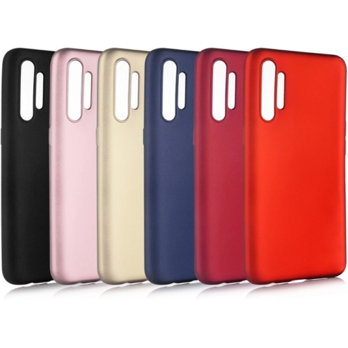 Realme XT Kılıf İnce Soft Mat Renkli Esnek Silikon Kapak - Siyah