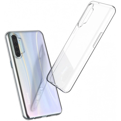 Realme XT Kılıf Kamera Korumalı Esnek Silikon Kapak - Şeffaf