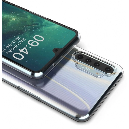 Realme XT Kılıf Kamera Korumalı Esnek Silikon Kapak - Şeffaf