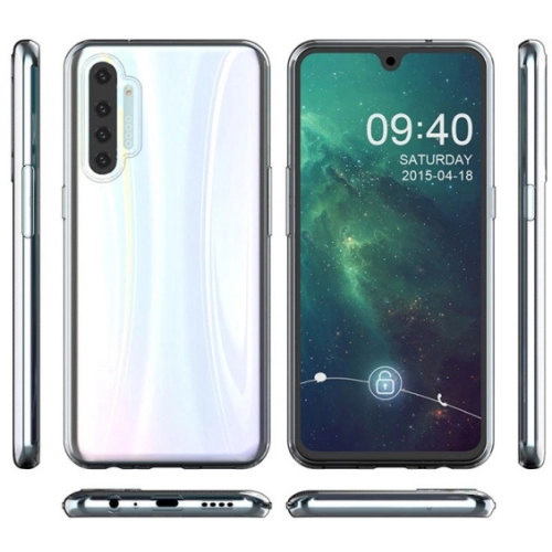 Realme XT Kılıf Kamera Korumalı Esnek Silikon Kapak - Şeffaf