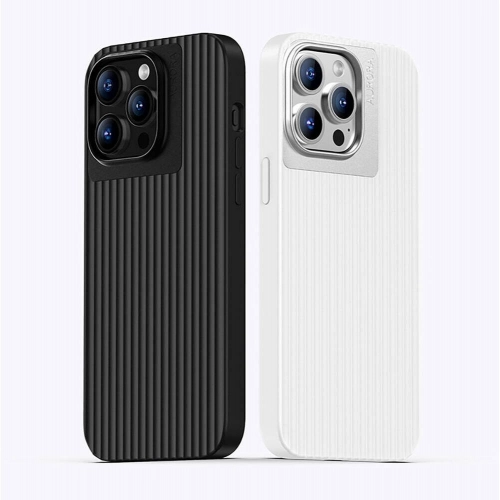 Recci Apple iPhone 15 Pro Max (6.7) Kılıf Aurora Serisi Magsafe Şarj Özellikli Kapak - Beyaz