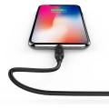 Recci RCL-P100 City of Sky Serisi Lightning to USB-A Data ve Şarj Kablosu 1M - Siyah