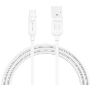 Recci RCL-P100 City of Sky Serisi Lightning to USB-A Data ve Şarj Kablosu 1M - Beyaz