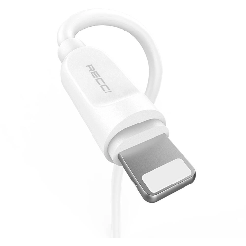 Recci RCL-P200 City of Sky Serisi Lightning to USB-A Data ve Şarj Kablosu 2M - Beyaz