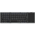 Recci RCS-K01 Katlanabilir Kablosuz Multifonksiyonel Touchpad Klavye - Gri