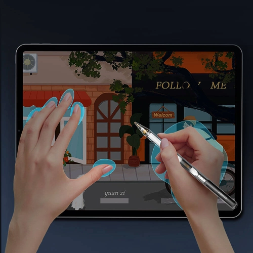 Recci RCS-S28 Dokunmatik Kalem Palm-Rejection Eğim Özellikli Çizim Kalemi - Şeffaf