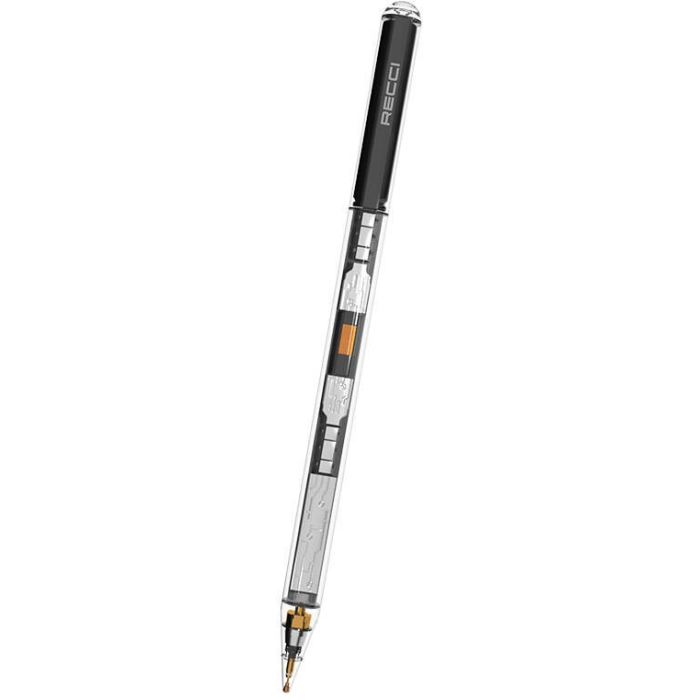 Recci RCS-S28 Dokunmatik Kalem Palm-Rejection Eğim Özellikli Çizim Kalemi - Şeffaf