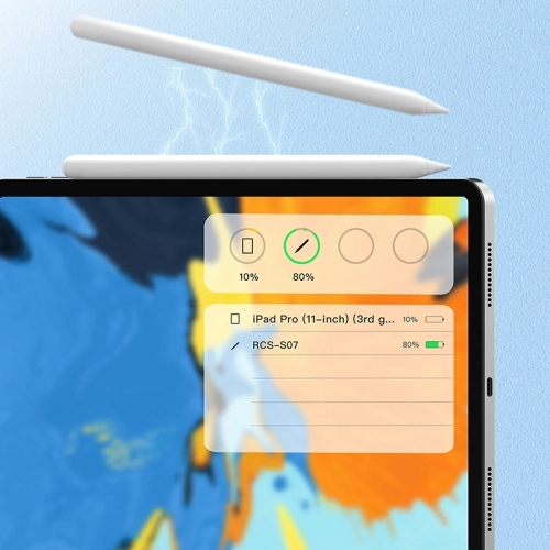 Recci RCS-S07 Dokunmatik Kalem Palm-Rejection Eğim Özellikli Çizim Kalemi - Beyaz