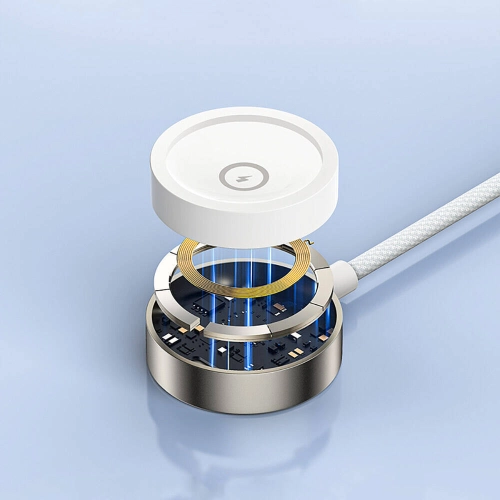 Recci RCW-39 2in1 Akıllı Saat Wireless Şarj Kablosu - Beyaz