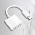 Recci RDS-A01 Lightning 2in1 Şarj ve Ses Adaptörü - Beyaz