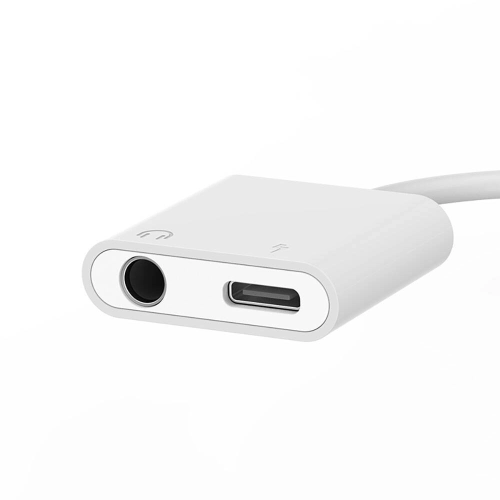 Recci RDS-A02 Type-C 2in1 Şarj ve Ses Adaptörü - Beyaz