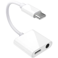 Recci RDS-A02 Type-C 2in1 Şarj ve Ses Adaptörü - Beyaz