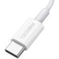 Recci RDS-A03 3.5mm to Type-C Audio Kablo - Beyaz