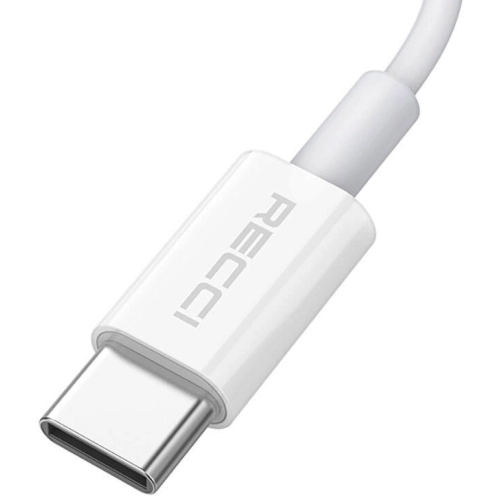 Recci RDS-A03 3.5mm to Type-C Audio Kablo - Beyaz