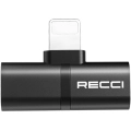 Recci RDS-A05 Lightning 2in1 Şarj ve Ses Adaptörü - Siyah