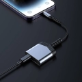 Recci RDS-A17 Lightning 2in1 Şarj ve Ses Adaptörü - Gri