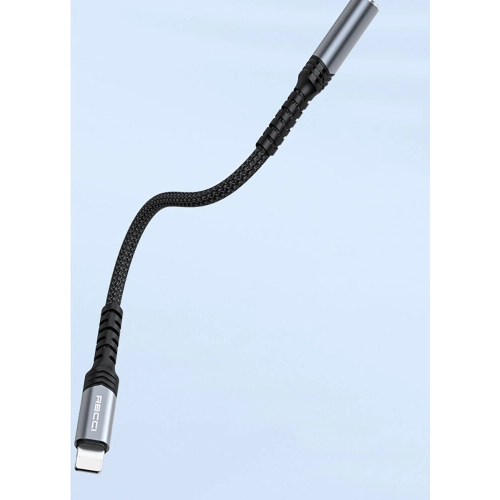 Recci RDS-A23 3.5mm to Lightning Audio Kablo - Gri