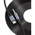 Recci RDS-A27 Type-C to 3.5mm AUX Audio Kablo - Gri