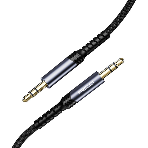 Recci RDS-A28 3.5mm to 3.5mm AUX Audio Kablo - Gri