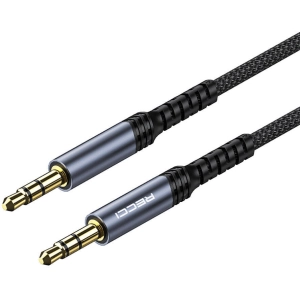 Recci RDS-A28 3.5mm to 3.5mm AUX Audio Kablo - Gri