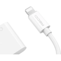 Recci RDS-A01 Lightning 2in1 Şarj ve Ses Adaptörü - Beyaz