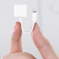 Recci RDS-A01 Lightning 2in1 Şarj ve Ses Adaptörü - Beyaz