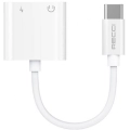 Recci RDS-A02 Type-C 2in1 Şarj ve Ses Adaptörü - Beyaz