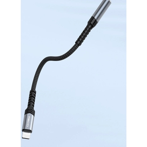 Recci RDS-A23 3.5mm to Lightning Audio Kablo - Gri