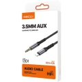 Recci RDS-A26 Lightning to 3.5mm AUX Audio Kablo - Gri